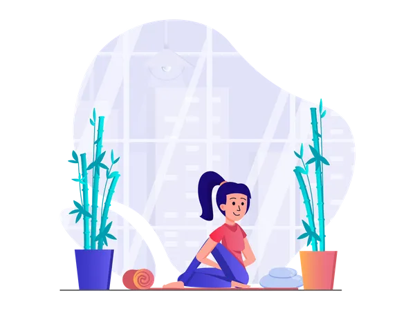 Yoga master  Illustration