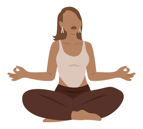 Yoga Meditation  イラスト