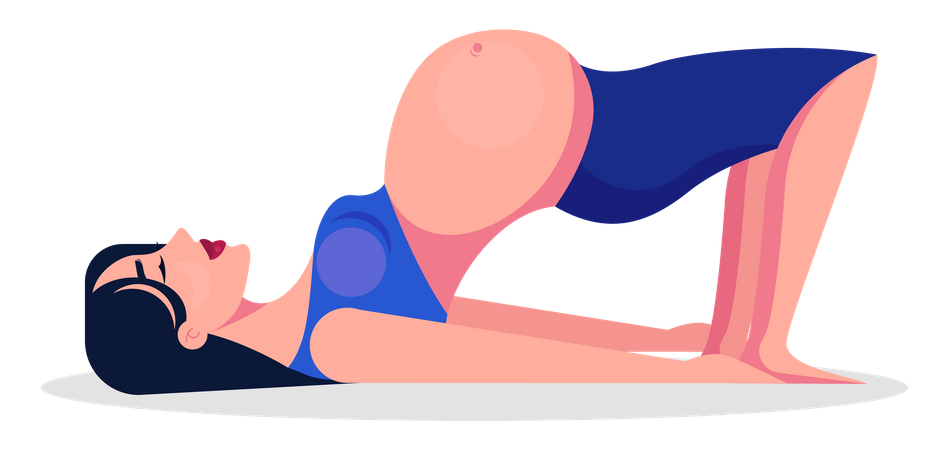 Yoga para embarazadas  Ilustración