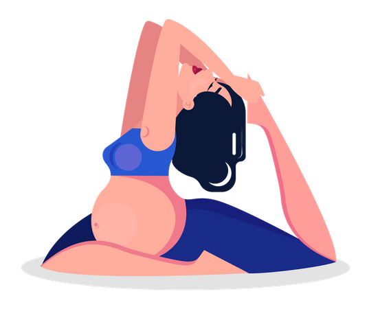 Yoga para embarazadas  Ilustración