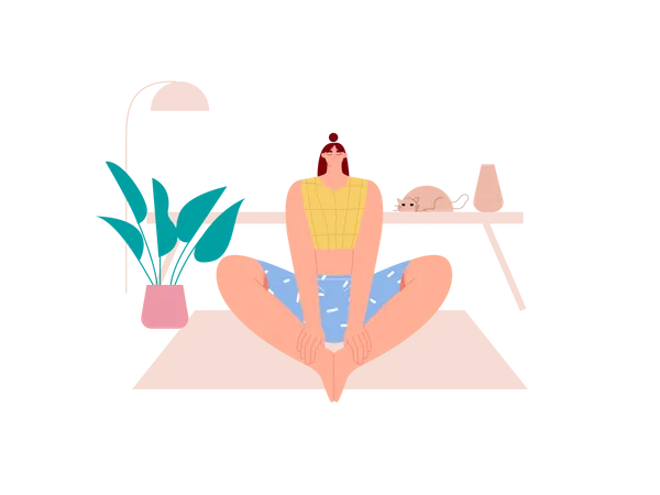 Yoga Pose  Illustration