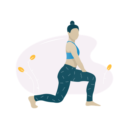 Yoga pose  Illustration