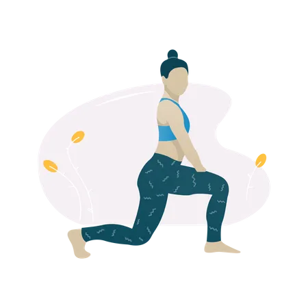 Yoga pose  Illustration