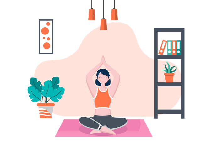 Yoga pose  Illustration