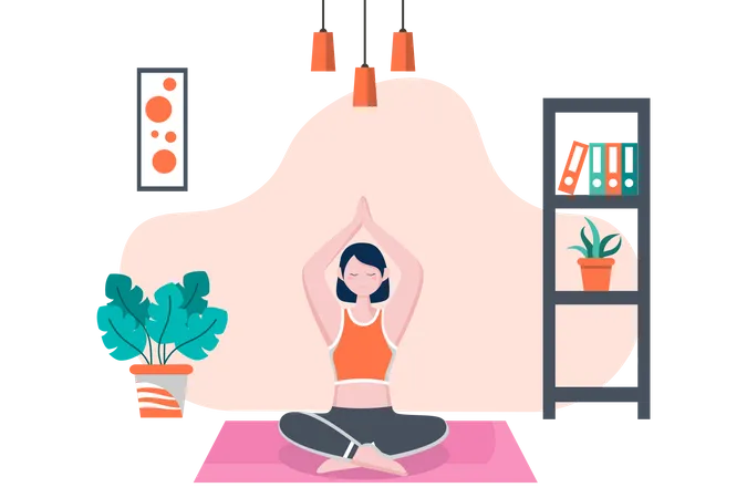 Yoga pose  Illustration