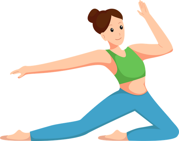 Yoga Pose  Illustration