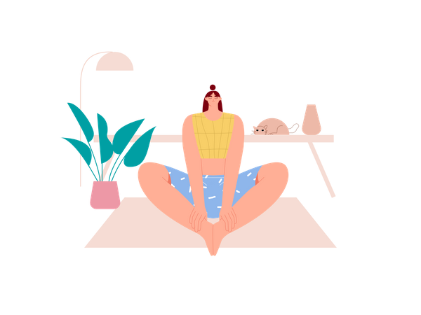 Yoga Pose  Illustration