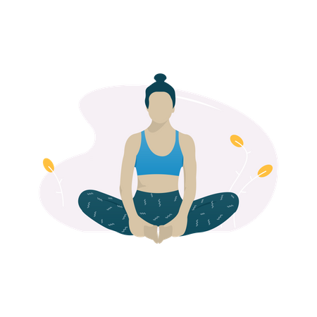 Yoga pose  Illustration