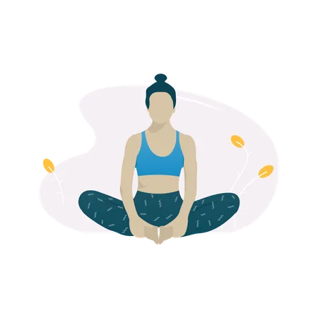 Yoga pose  Illustration