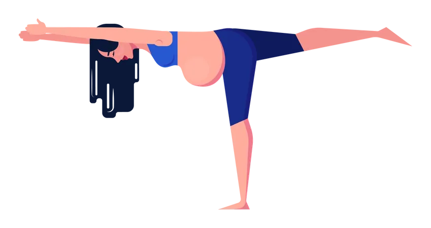 Yoga pour femme enceinte  Illustration