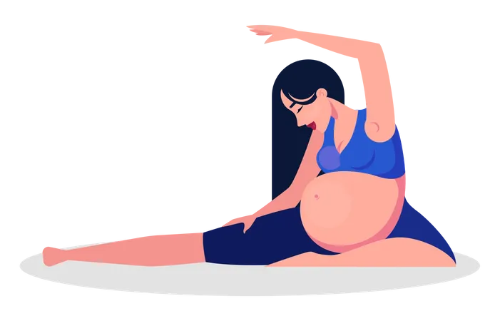 Yoga pour femme enceinte  Illustration