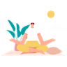 illustration for yoga teacher