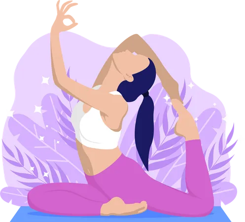 Yoga teacher  Illustration