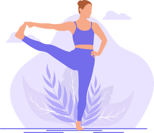 Yoga teacher  Illustration
