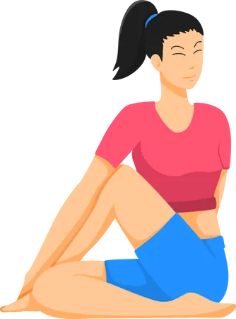 Yoga Teacher  Illustration