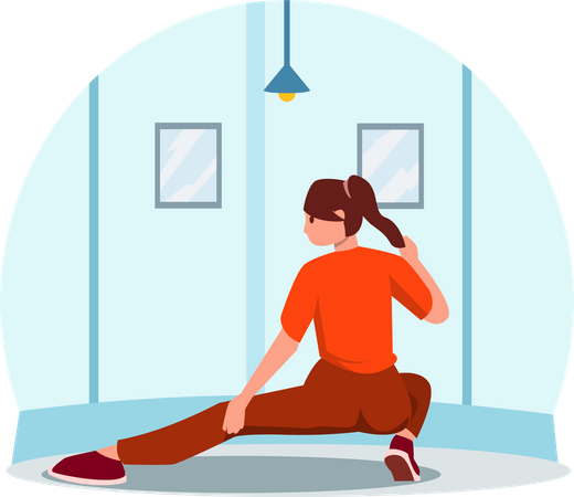 Yoga Teacher  Illustration