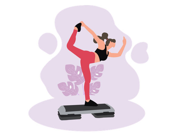 Yoga trainer  Illustration