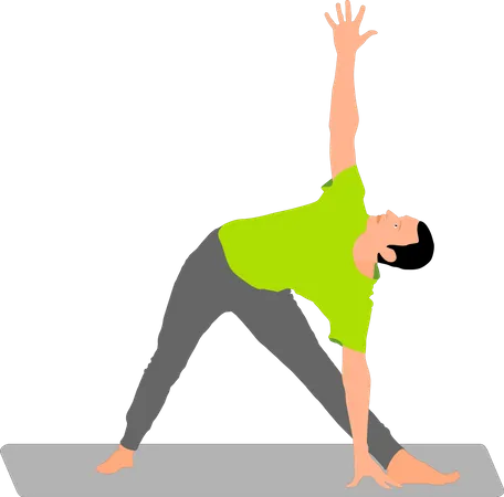 Yoga Workout Concept Illustration