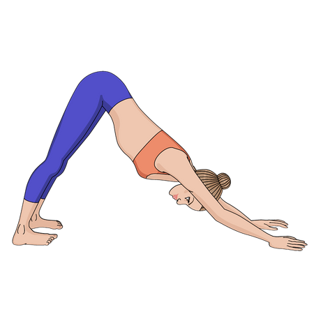 Yoga trainer Illustration