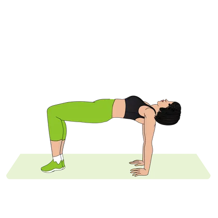 Yoga trainer Illustration