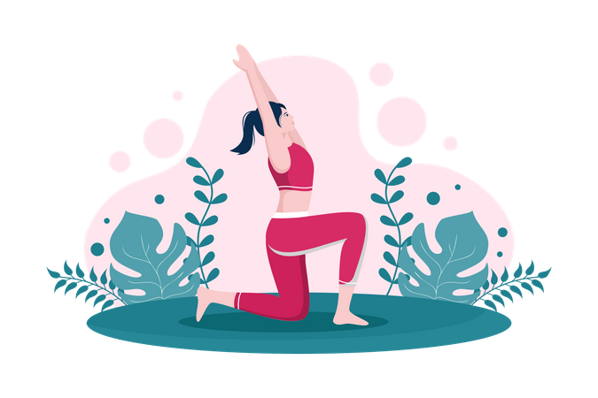 Yoga Trainer  Illustration