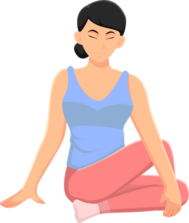 Yoga Trainer  Illustration