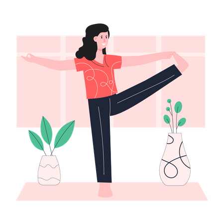 Yoga trainer  Illustration