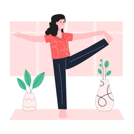 Yoga trainer  Illustration