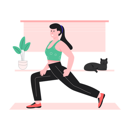 Yoga trainer  Illustration