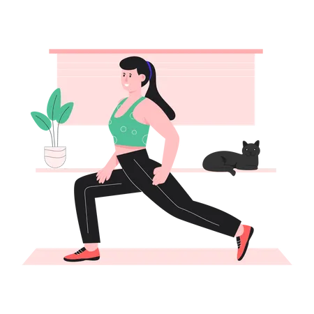 Yoga trainer  Illustration