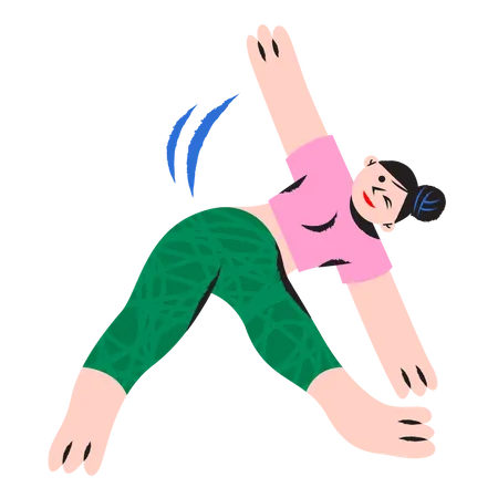 Yoga trainer  Illustration