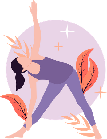 Yoga trainer  Illustration