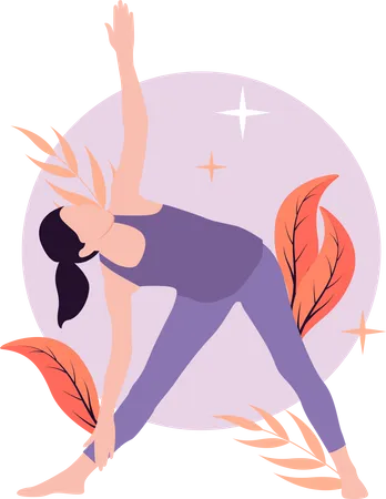 Yoga trainer  Illustration