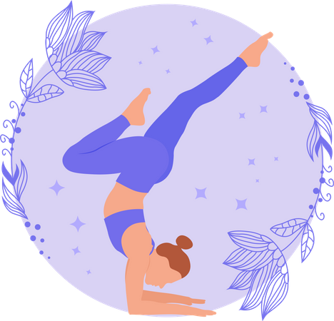 Yoga trainer  Illustration