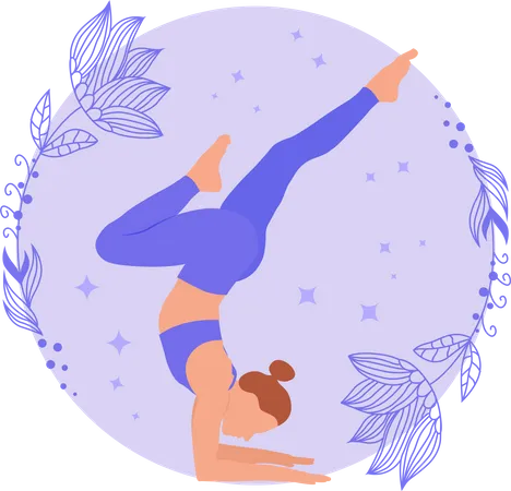 Yoga trainer  Illustration