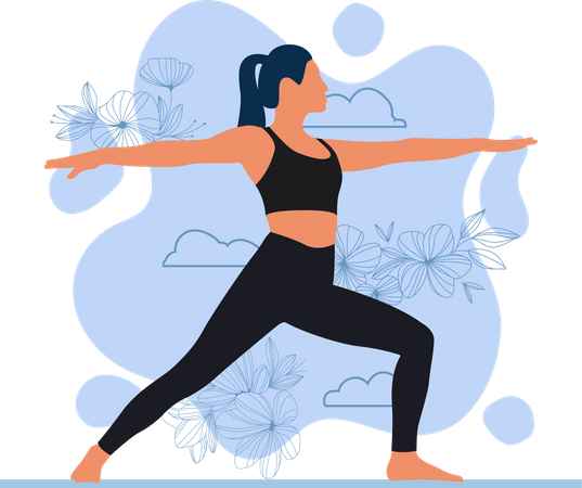 Yoga trainer  Illustration