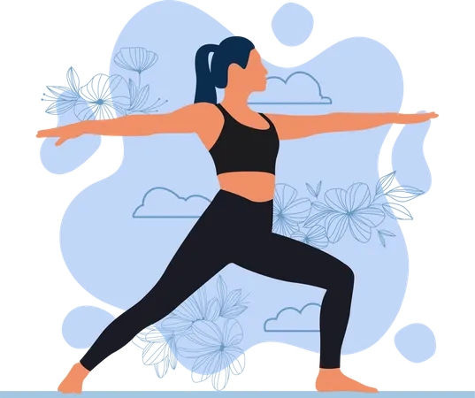 Yoga trainer  Illustration