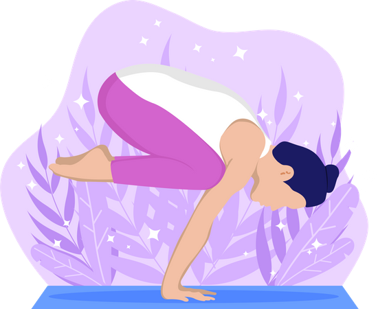 Yoga trainer  Illustration