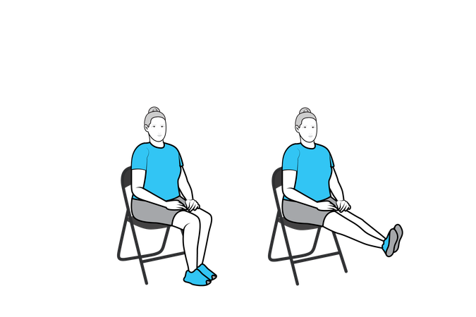 Yoga trainer training handicapped people  Illustration