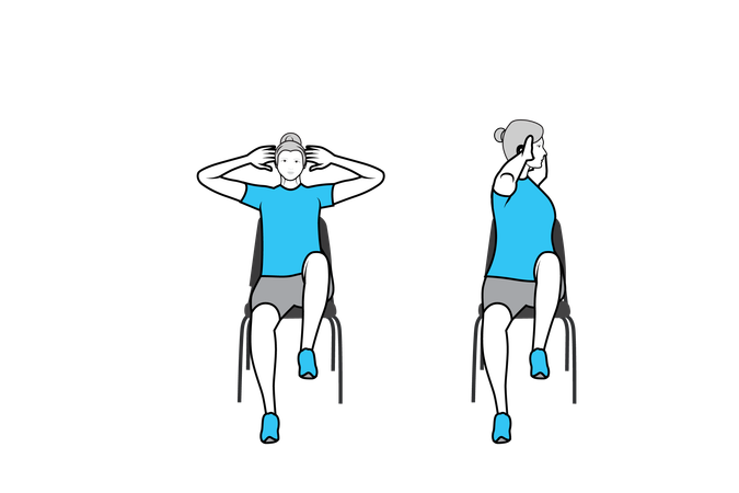 Yoga trainer trains handicapped people  Illustration