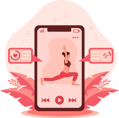 Yoga-Übungsvideo  Illustration