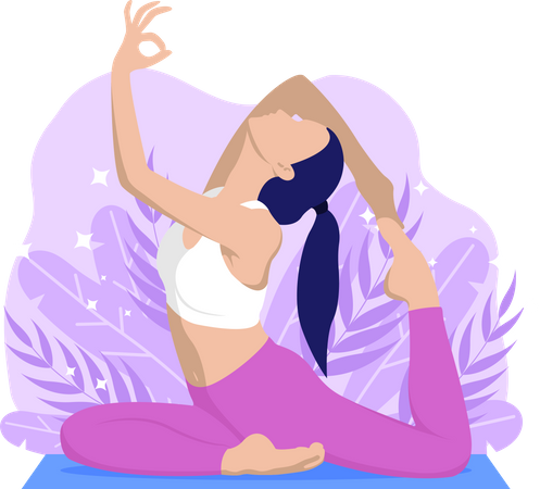 Yogalehrer  Illustration