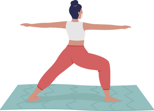 Yogalehrerin  Illustration