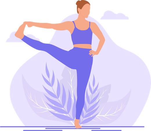 Yogalehrer  Illustration