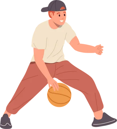 Young basketball player  Illustration