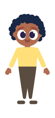 Young black teacher character  Illustration