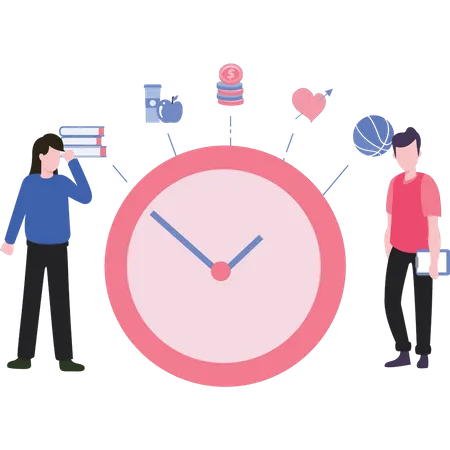 Girl Time Management Other Activities Person Task Schedule Clock Cartoon Business Deadline Character Calendar Hour Laptop Teamwork People Work Goal Busy Activity Mailbox Agenda Message Collection Correspondence Illustration