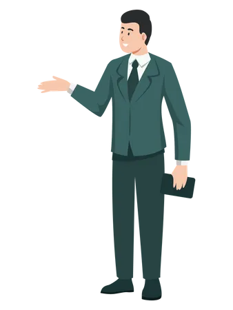 Young businessman  Illustration