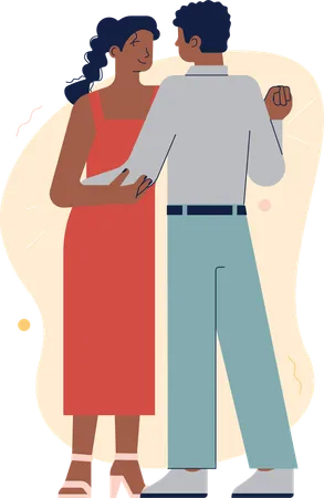 Young Couple Couple Young Man Young Woman Woman Lady Girl Female Young Male Man Avatar Boy Illustration