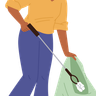 illustration for garbage picking
